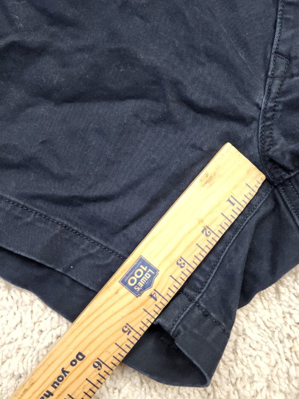 Flint And Tinder Shorts Mens 32 Blue Chino Stretch Canvas 4 Inseam Casual Summer - Picture 3 of 6